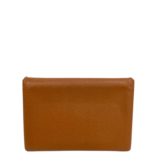 HERMES Coin case Epsom beige Made in 2017 Calvi mens Used Authentic