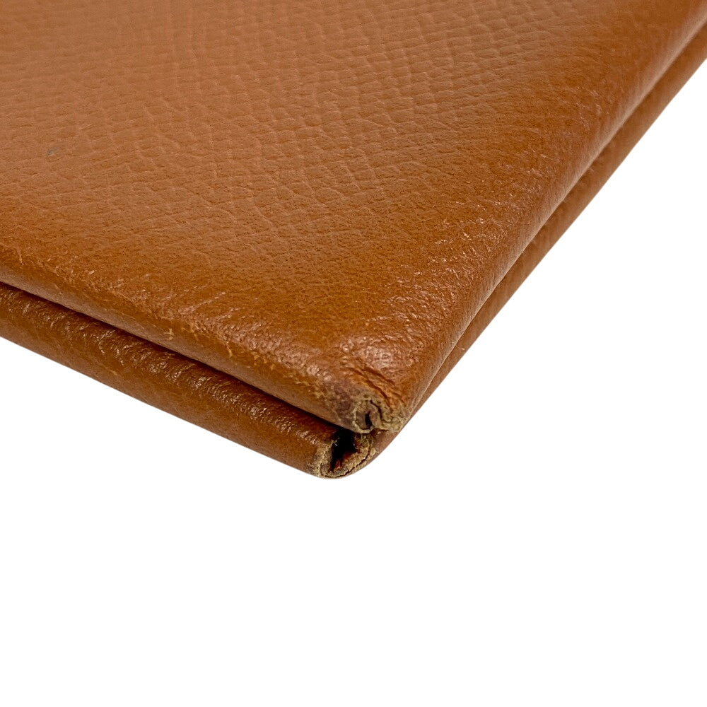 HERMES Coin case Epsom beige Made in 2017 Calvi mens Used Authentic