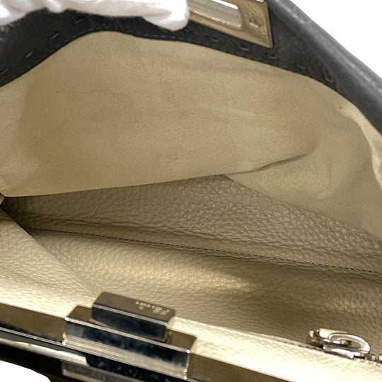 FENDI Handbag 8BN226 Calfskin gray Peekaboo Women Used Authentic