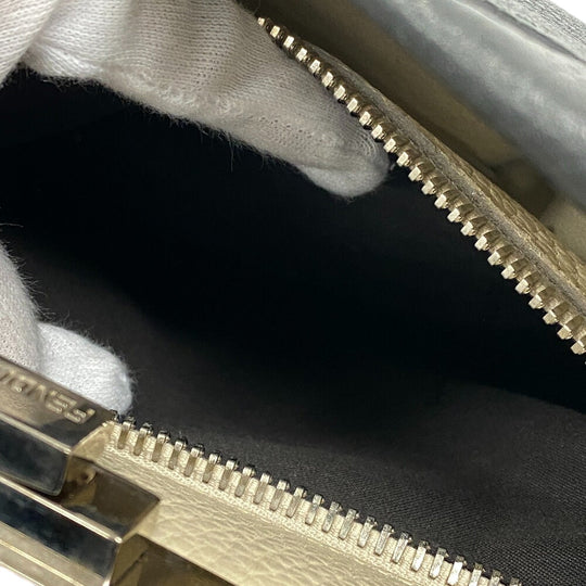 FENDI Handbag 8BN226 Calfskin gray Peekaboo Women Used Authentic