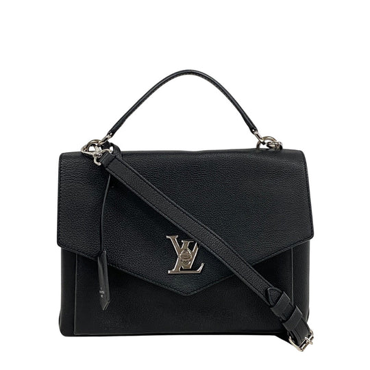 LOUIS VUITTON Shoulder Bag M54849 Taurillon Clemence black Cartable Handbag My rock me Women Used Authentic