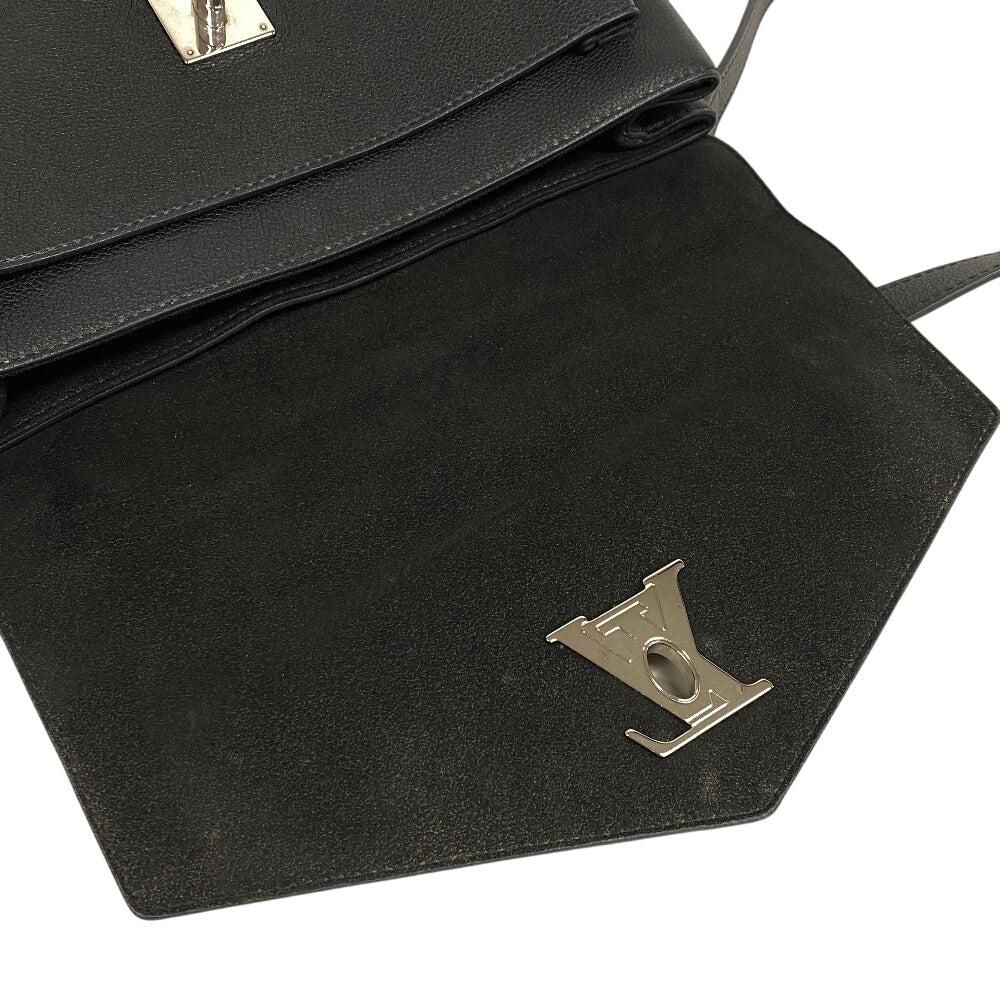 LOUIS VUITTON Shoulder Bag M54849 Taurillon Clemence black Cartable Handbag My rock me Women Used Authentic