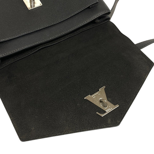 LOUIS VUITTON Shoulder Bag M54849 Taurillon Clemence black Cartable Handbag My rock me Women Used Authentic