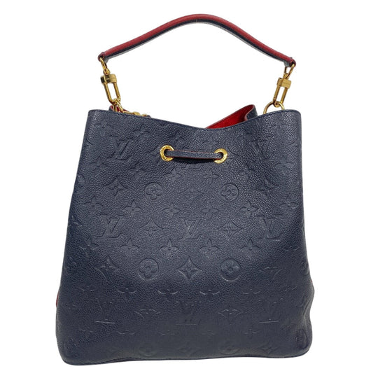 LOUIS VUITTON Shoulder Bag M45306 Monogram Ann Platt Navy 2way type Monogram Ann Platt Neonoe Women Used Authentic