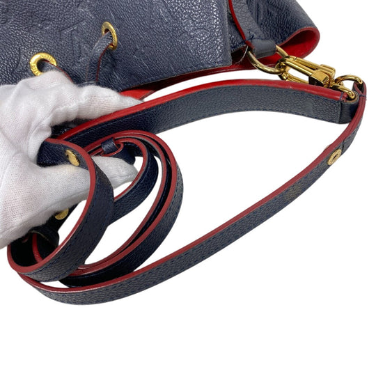 LOUIS VUITTON Shoulder Bag M45306 Monogram Ann Platt Navy 2way type Monogram Ann Platt Neonoe Women Used Authentic