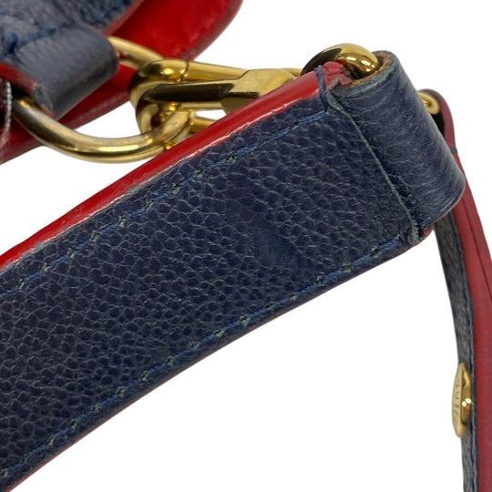 LOUIS VUITTON Shoulder Bag M45306 Monogram Ann Platt Navy 2way type Monogram Ann Platt Neonoe Women Used Authentic