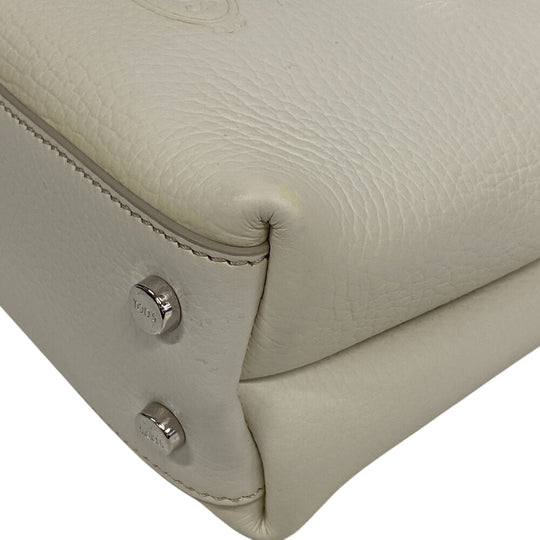TOD'S Shoulder Bag XBWAPAA9100QNK9P09 leather cream Timeless Women Used Authentic