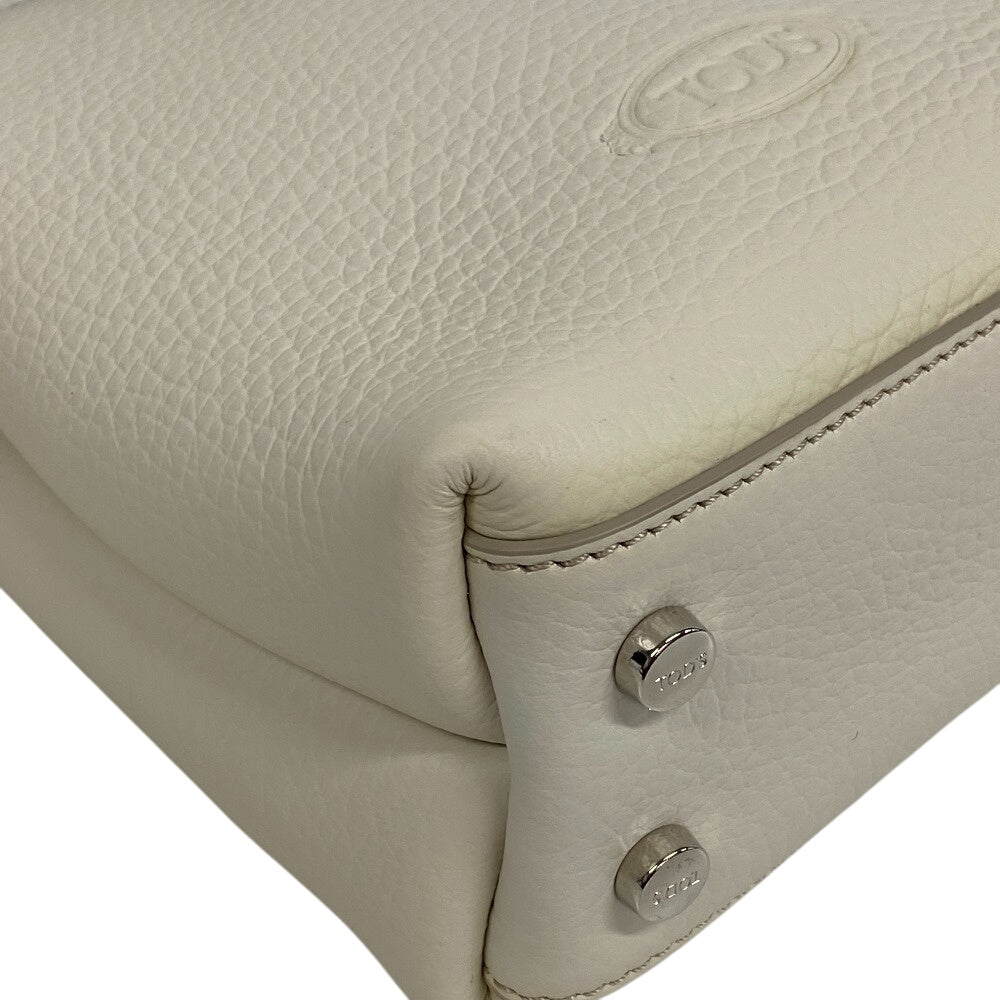 TOD'S Shoulder Bag XBWAPAA9100QNK9P09 leather cream Timeless Women Used Authentic