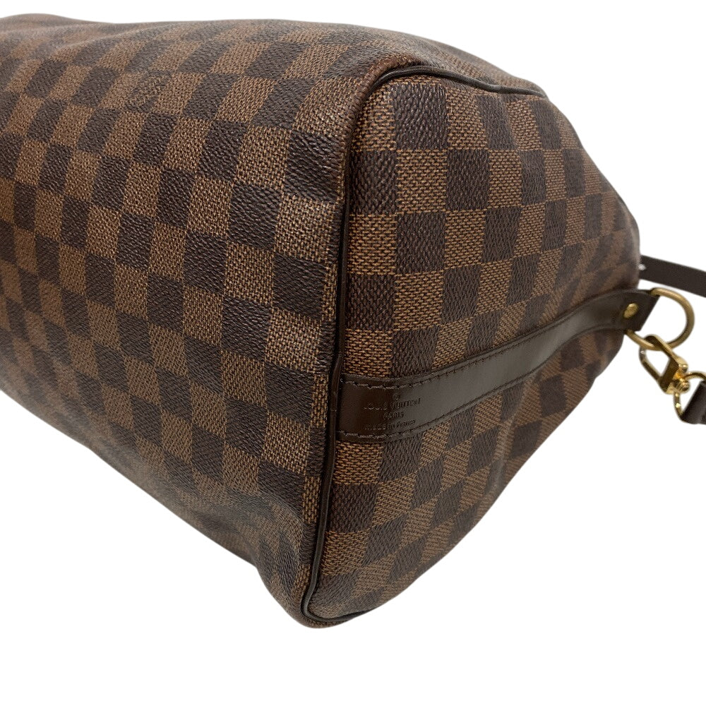 LOUIS VUITTON Mini Boston Duffel bag N41182 leather Brown Damier Speedy bandouliere 35 Women Used Authentic