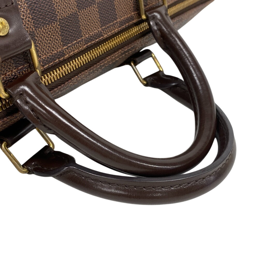 LOUIS VUITTON Mini Boston Duffel bag N41182 leather Brown Damier Speedy bandouliere 35 Women Used Authentic