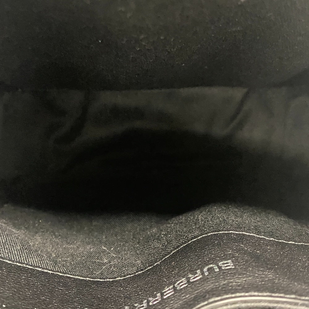 BURBERRY Shoulder Bag PVC, Leather black check mens Used Authentic