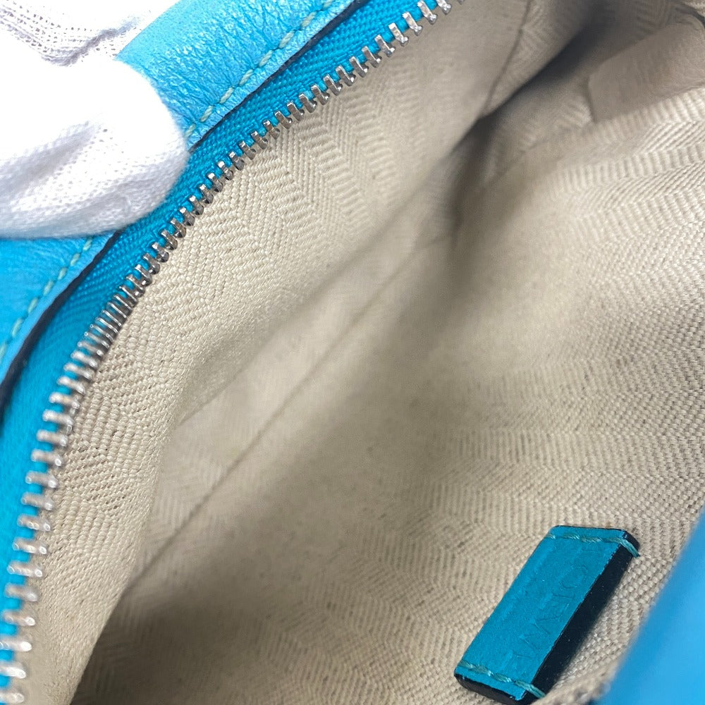 LOEWE Handbag leather Blue Clay Lumini Puzzle Bag Women Used Authentic