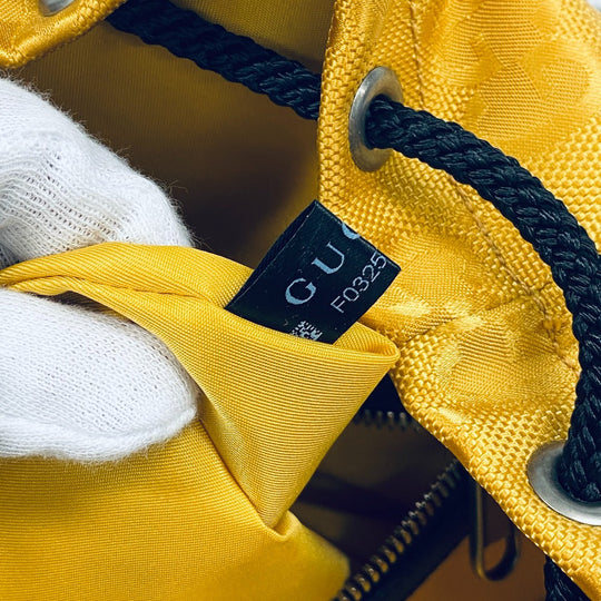 GUCCI Backpack 626160 Nylon yellow Off the grid Women(Unisex) Used Authentic