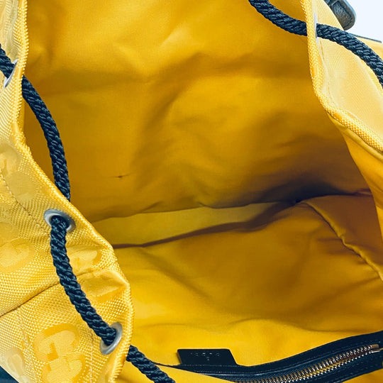 GUCCI Backpack 626160 Nylon yellow Off the grid Women(Unisex) Used Authentic
