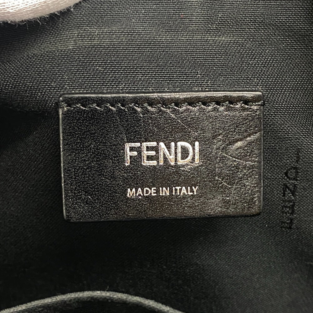 FENDI Backpack 7VZ042 PVC, Nylon black Backpack Zucca mens Used Authentic