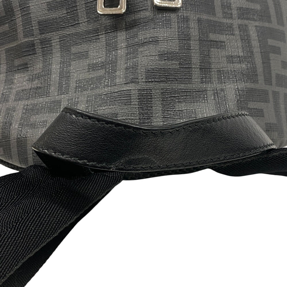 FENDI Backpack 7VZ042 PVC, Nylon black Backpack Zucca mens Used Authentic