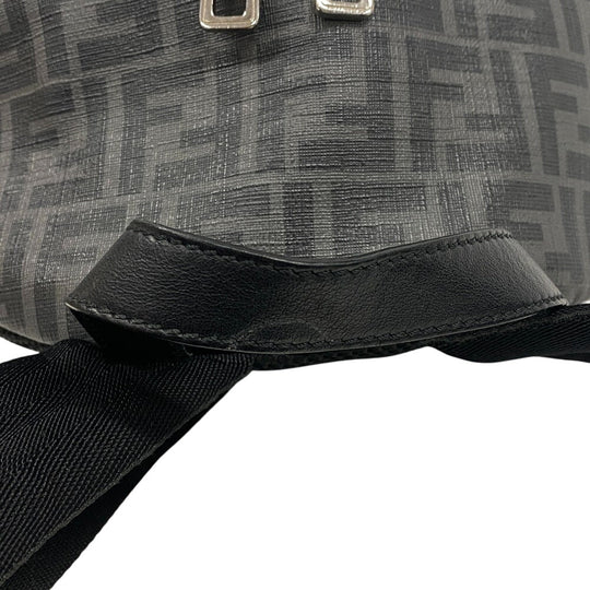 FENDI Backpack 7VZ042 PVC, Nylon black Backpack Zucca mens Used Authentic