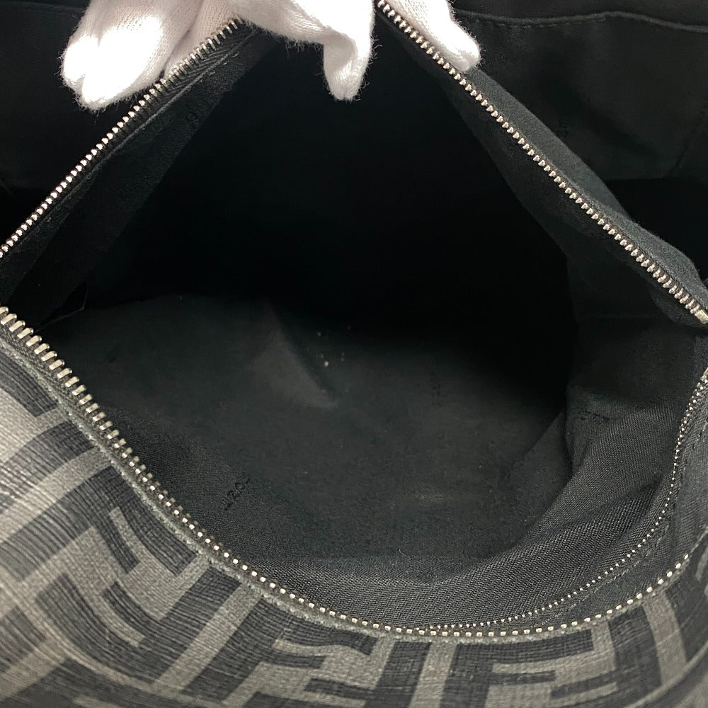 FENDI Backpack 7VZ042 PVC, Nylon black Backpack Zucca mens Used Authentic