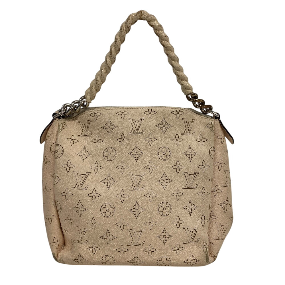 LOUIS VUITTON Handbag M51767 Mahina cream Mahina BabyloneChainBB Women Used Authentic