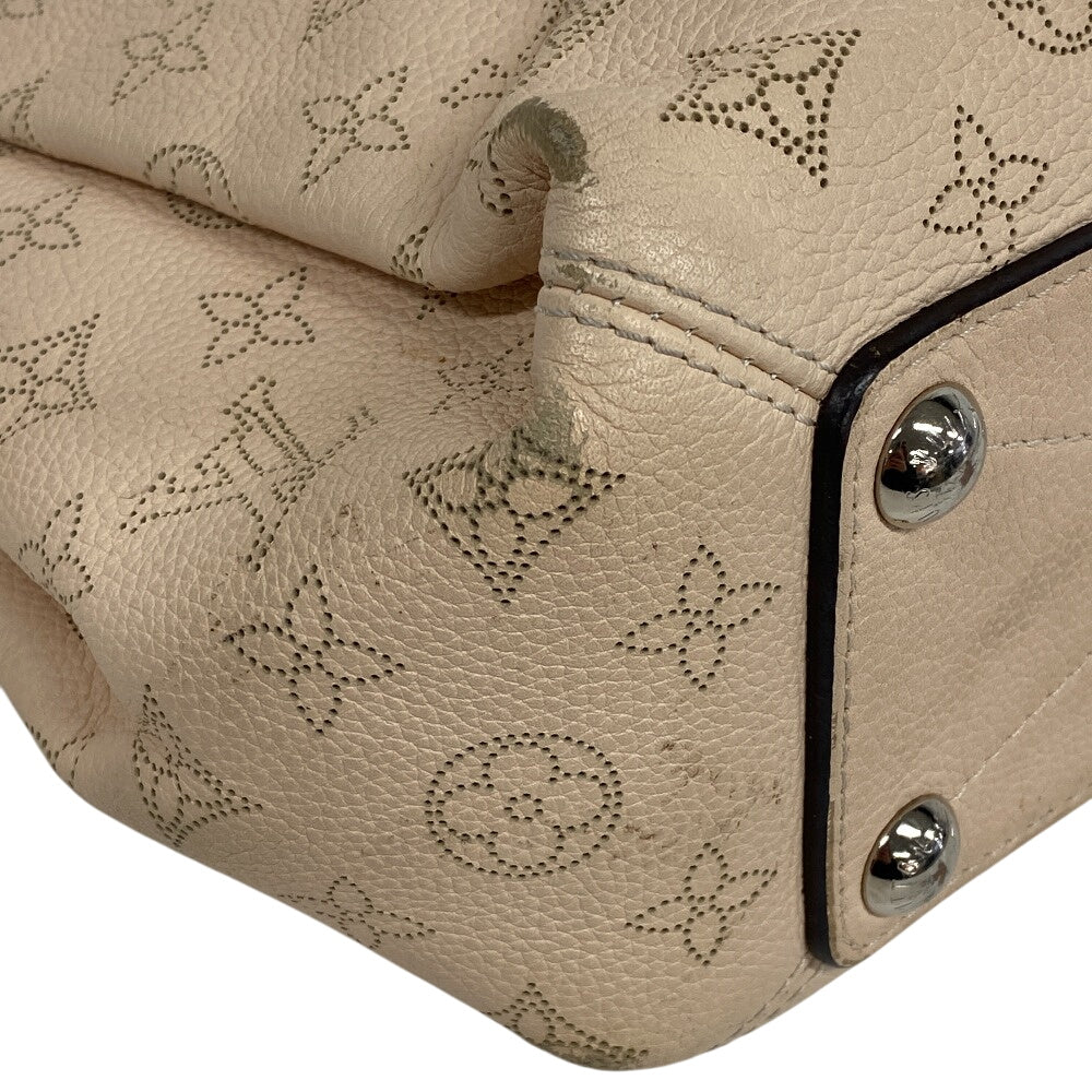 LOUIS VUITTON Handbag M51767 Mahina cream Mahina BabyloneChainBB Women Used Authentic