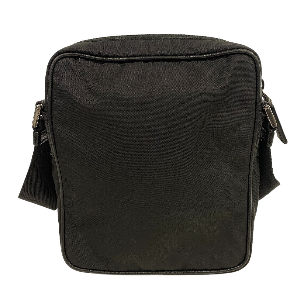 PRADA Shoulder Bag 2VH112 Nylon black Re-Nylon x Saffiano Women Used Authentic