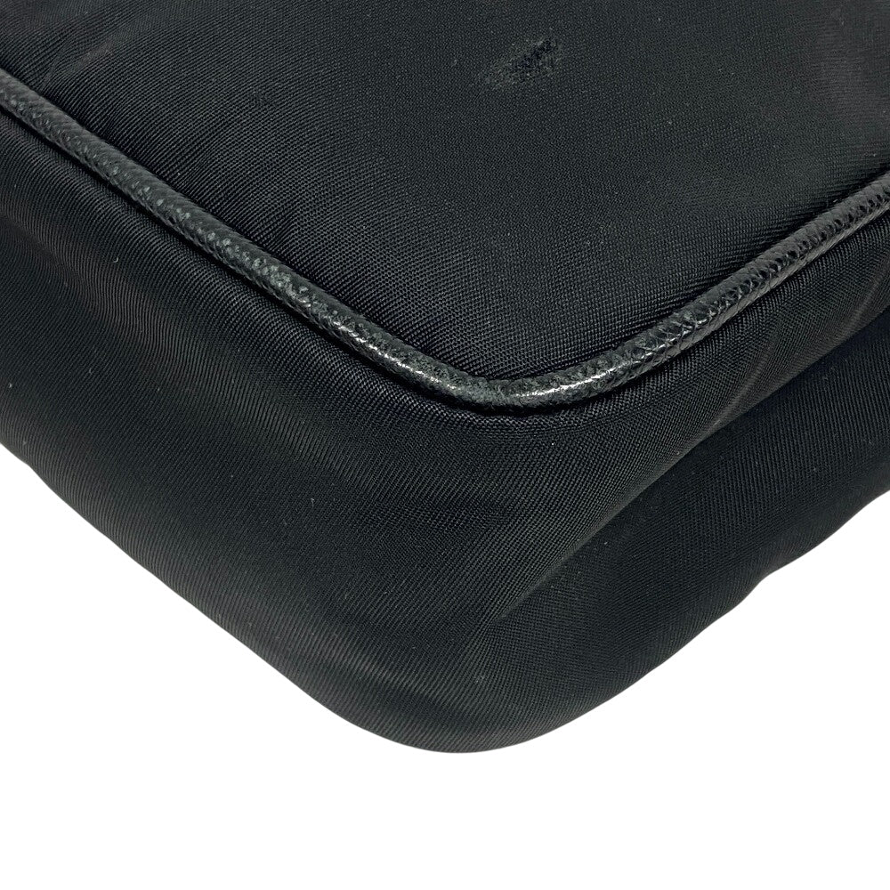 PRADA Shoulder Bag 2VH112 Nylon black Re-Nylon x Saffiano Women Used Authentic