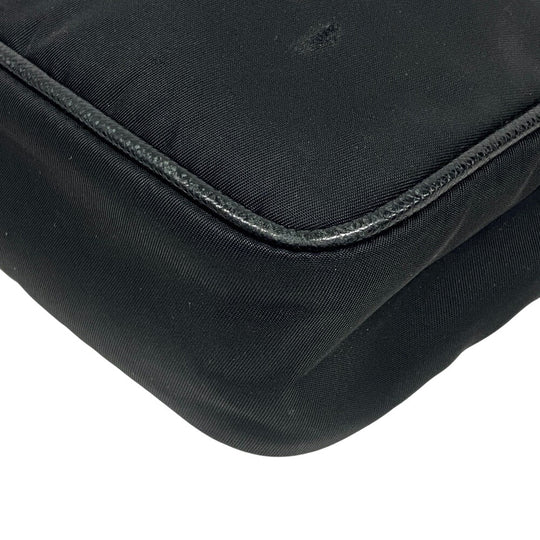PRADA Shoulder Bag 2VH112 Nylon black Re-Nylon x Saffiano Women Used Authentic