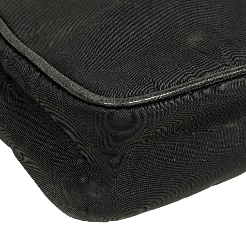 PRADA Shoulder Bag 2VH112 Nylon black Re-Nylon x Saffiano Women Used Authentic