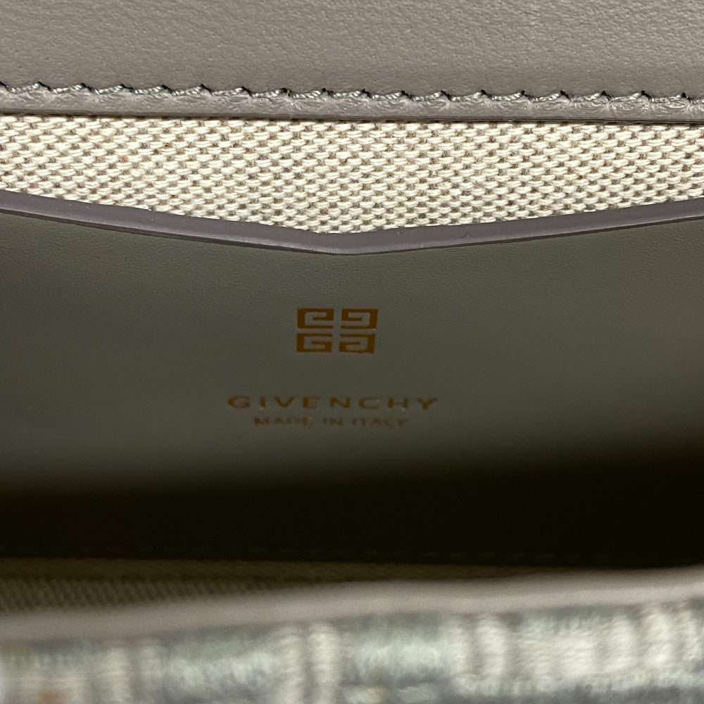 GIVENCHY Shoulder Bag Calfskin, Cotton gray 4G Small Women Used Authentic