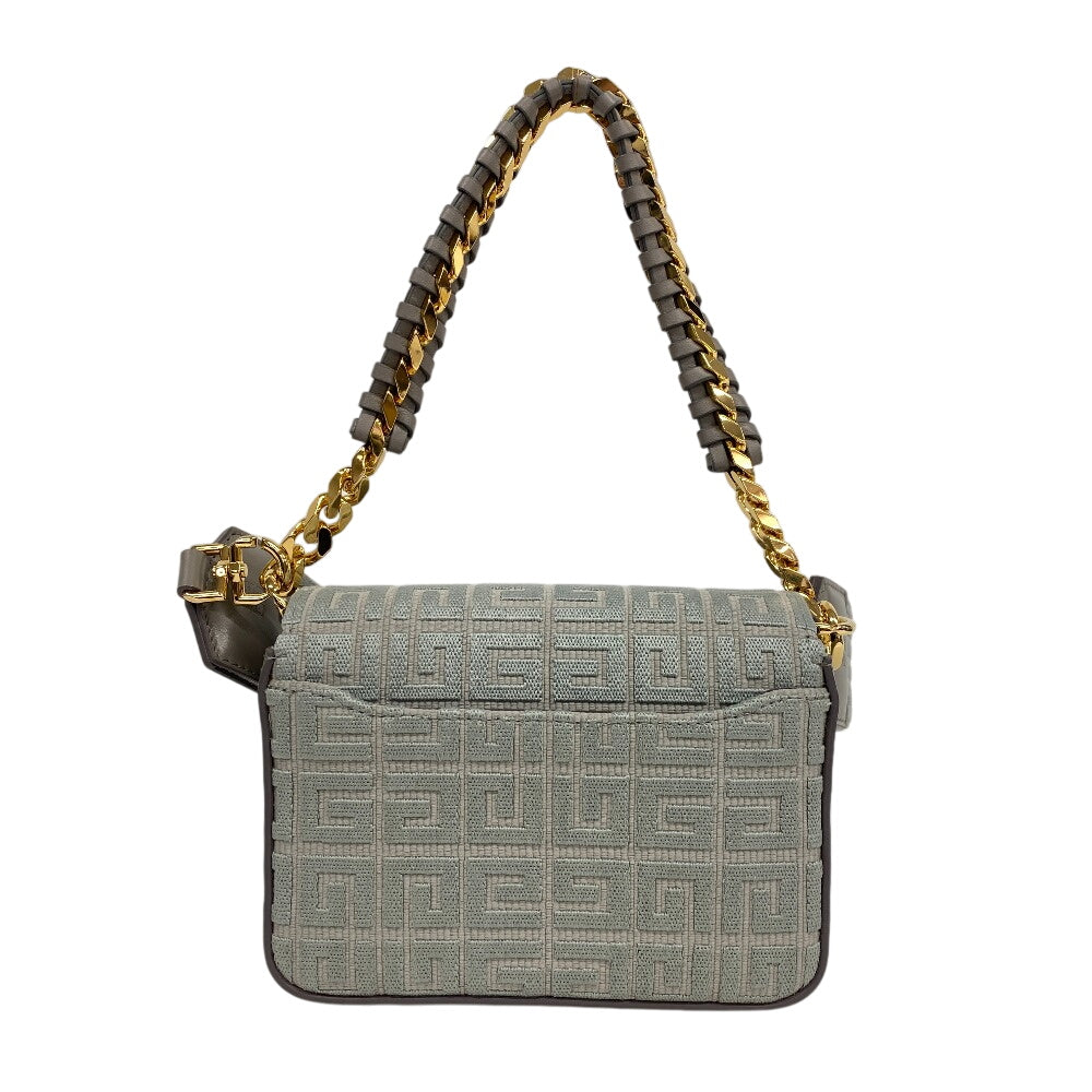 GIVENCHY Shoulder Bag Calfskin, Cotton gray 4G Small Women Used Authentic