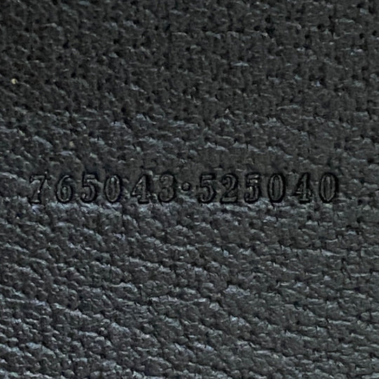 GUCCI Tote Bag 765043 leather black Double G Women Used Authentic
