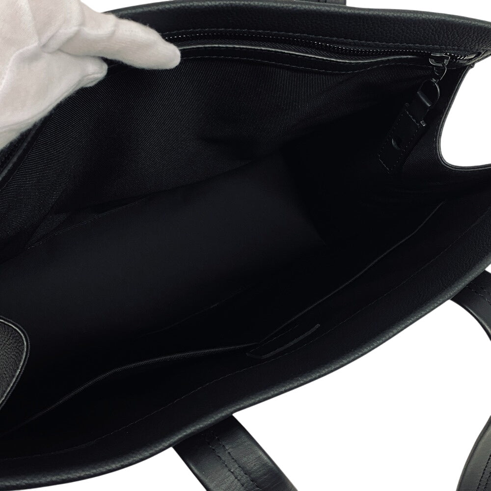 LOUIS VUITTON Tote Bag M57308 leather Noir LV logo aerogram take off tote mens Used Authentic