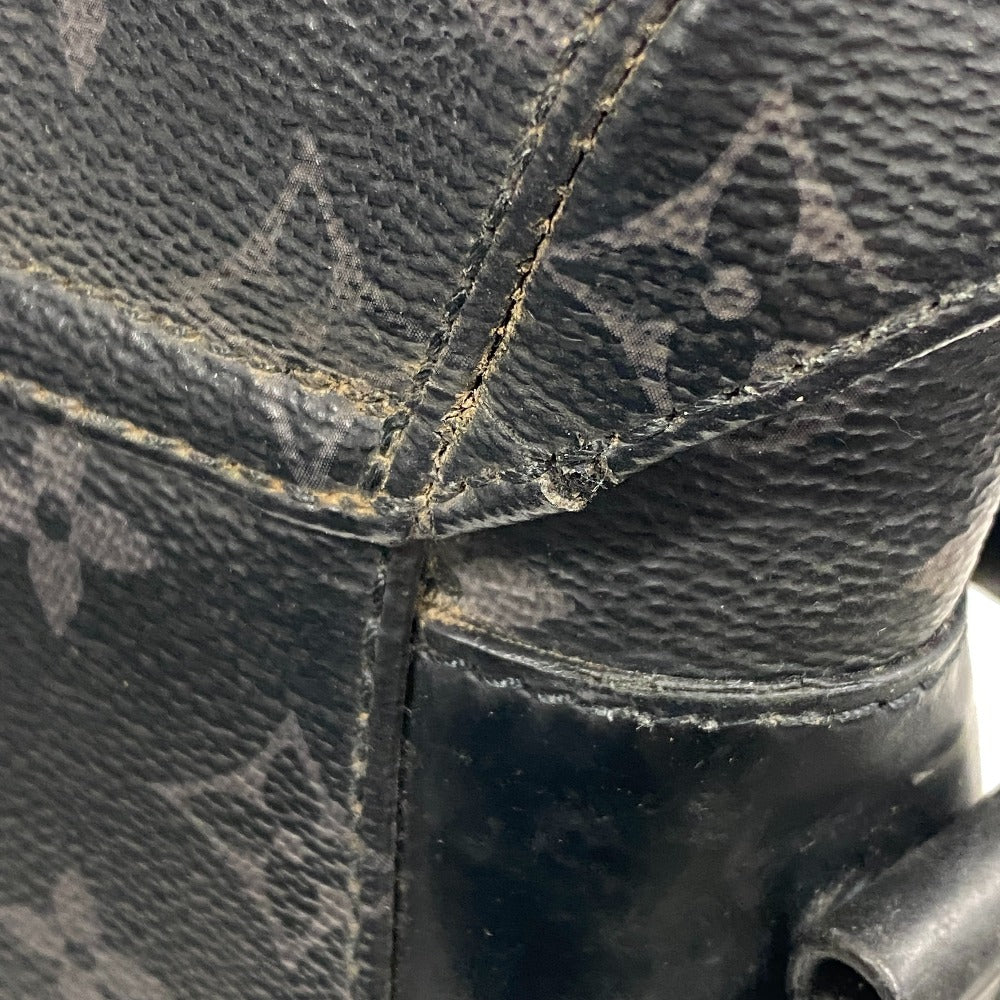 LOUIS VUITTON Shoulder Bag M40511 leather black Monogram Eclipse Messenger voyage PM mens Used Authentic