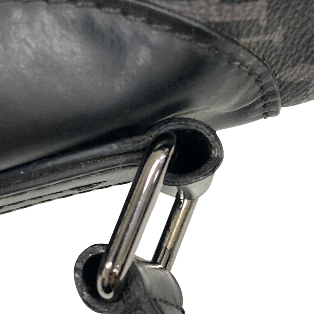 LOUIS VUITTON Shoulder Bag M40511 leather black Monogram Eclipse Messenger voyage PM mens Used Authentic