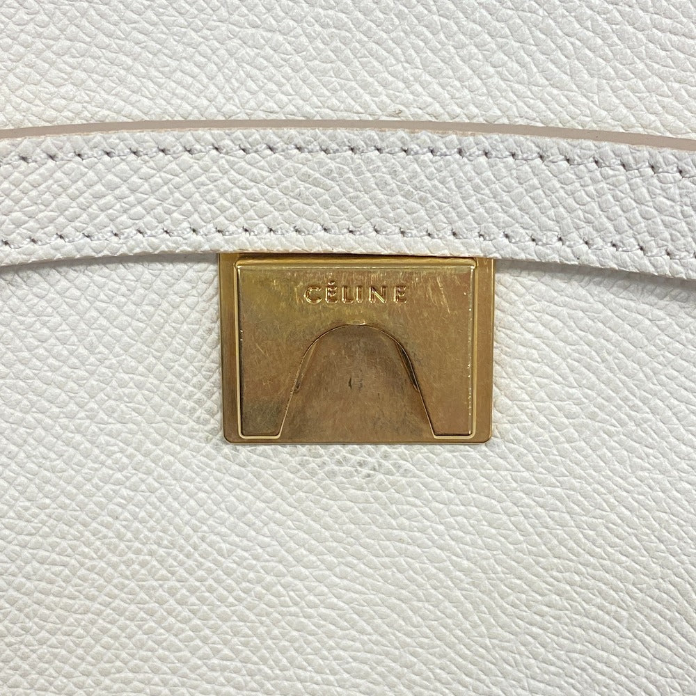 CELINE Handbag leather Ivory 2WAY small belt bag Women Used Authentic