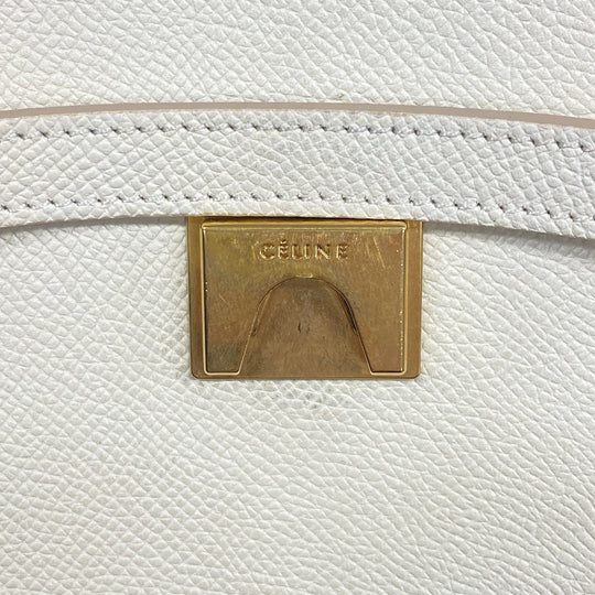CELINE Handbag leather Ivory 2WAY small belt bag Women Used Authentic