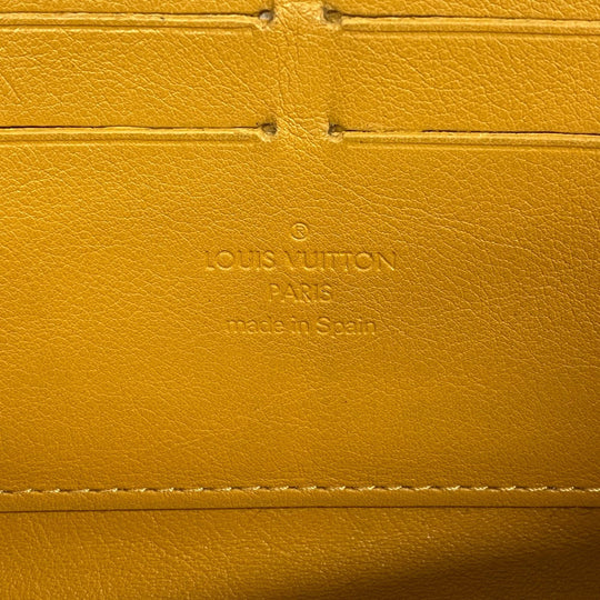 LOUIS VUITTON Long Wallet Purse M95341 Monogram denim blue Monogram denim Zippy wallet Women Used Authentic