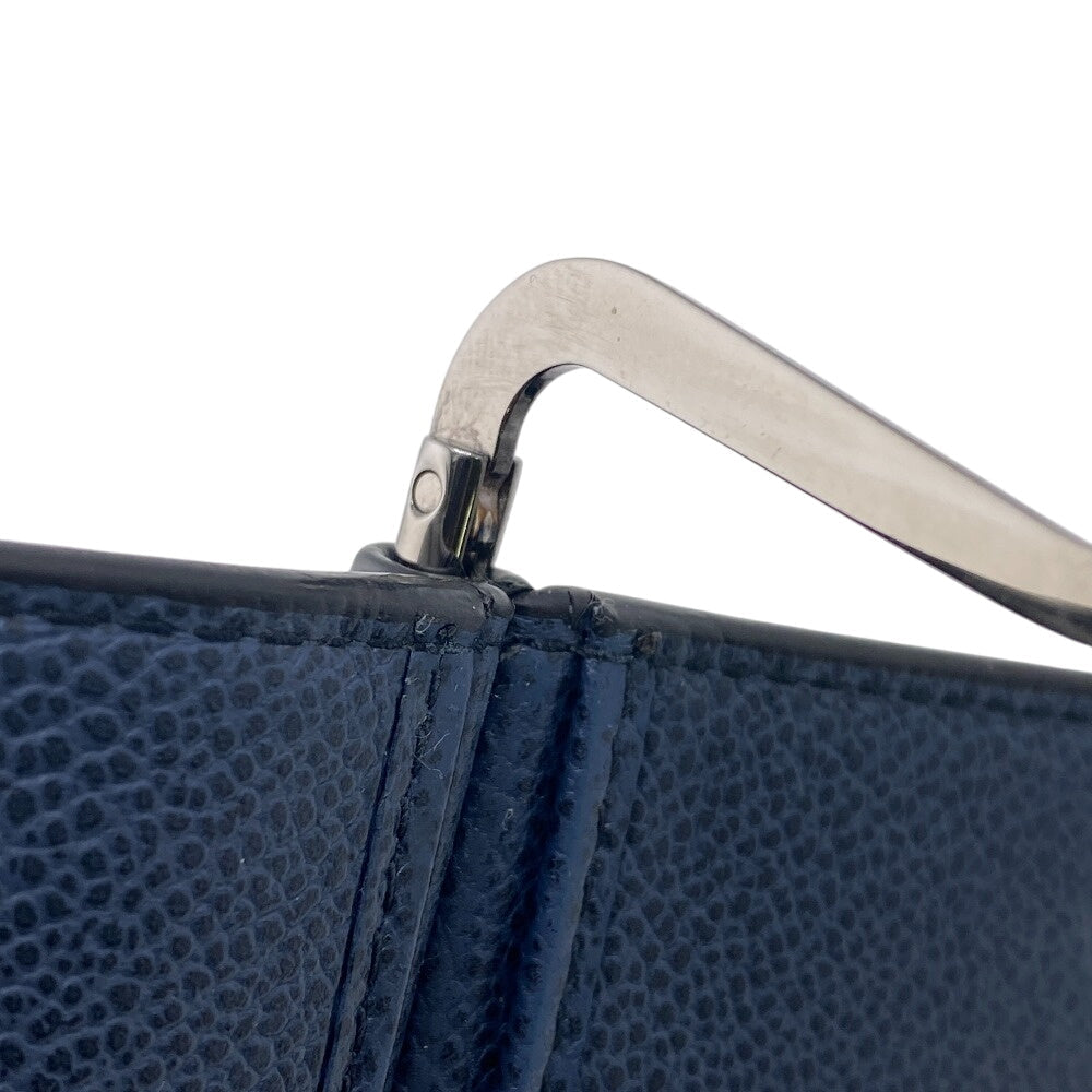 PRADA Money clip 2MN077 leather black Card Case Safiano leather mens Used Authentic