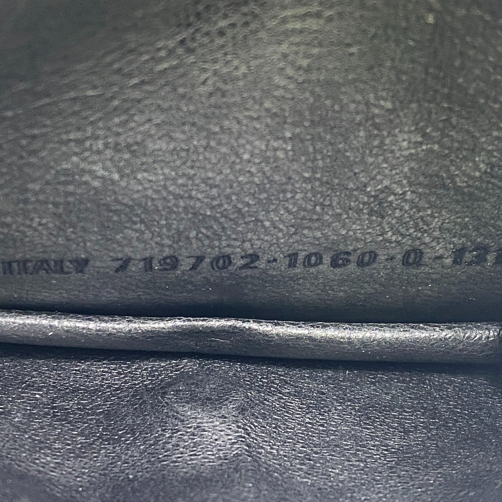 BALENCIAGA Bifold Wallet 719702 Coated canvas black logo Signature mens(Unisex) Used Authentic