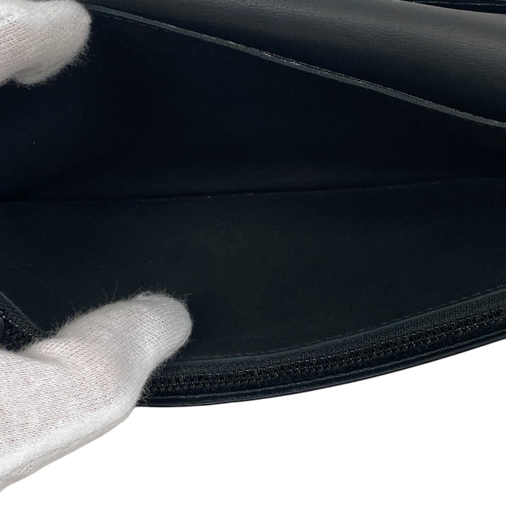 LOUIS VUITTON Long Wallet Purse M62900 leather black Monogram shadow Portefeuille Blaza mens Used Authentic