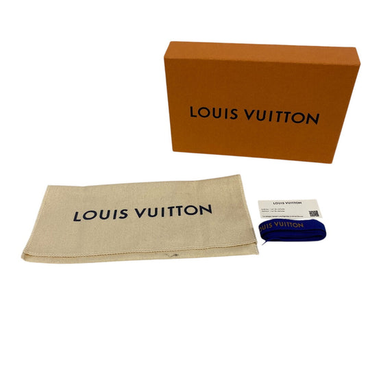 LOUIS VUITTON Long Wallet Purse M62900 leather black Monogram shadow Portefeuille Blaza mens Used Authentic