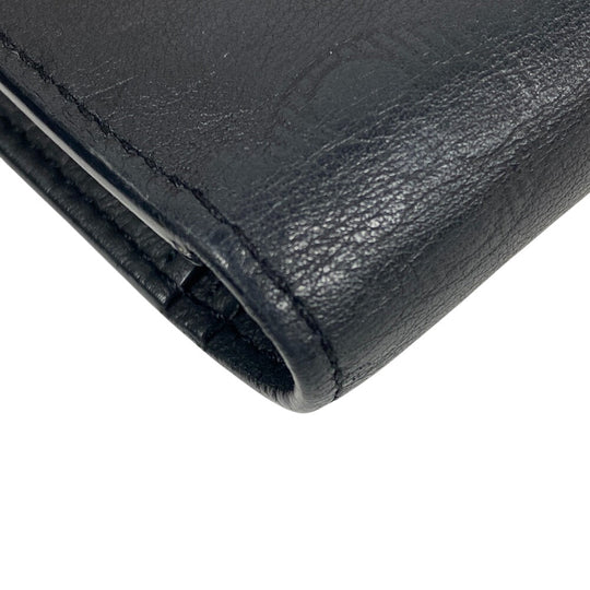 LOUIS VUITTON Long Wallet Purse M62900 leather black Monogram shadow Portefeuille Blaza mens Used Authentic