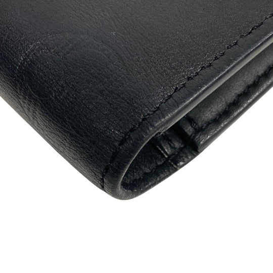 LOUIS VUITTON Long Wallet Purse M62900 leather black Monogram shadow Portefeuille Blaza mens Used Authentic