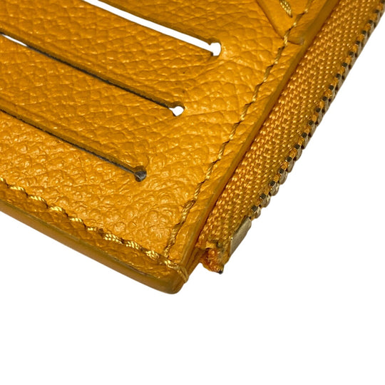 LOUIS VUITTON Coin case M11412 Monogram Ann Platt yellow Card Case Monogram Ann Platt Porte Cartes Romy(Unisex) Used Authentic
