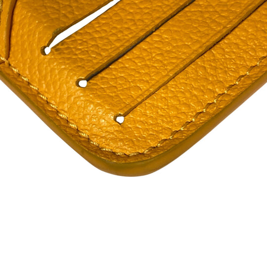 LOUIS VUITTON Coin case M11412 Monogram Ann Platt yellow Card Case Monogram Ann Platt Porte Cartes Romy(Unisex) Used Authentic