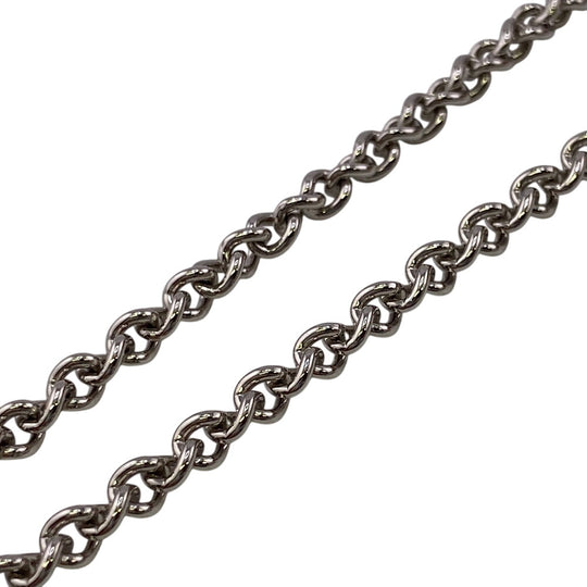 HERMES Necklace Buffalo Horn, Metal Silver Van Quatre Faubourg mens(Unisex) Used Authentic