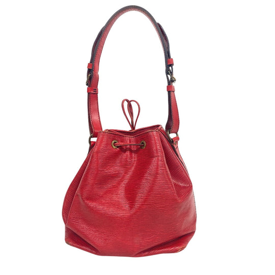 LOUIS VUITTON Shoulder Bag M44107 Epi Leather Red Epi Petit Noe Women Used Authentic