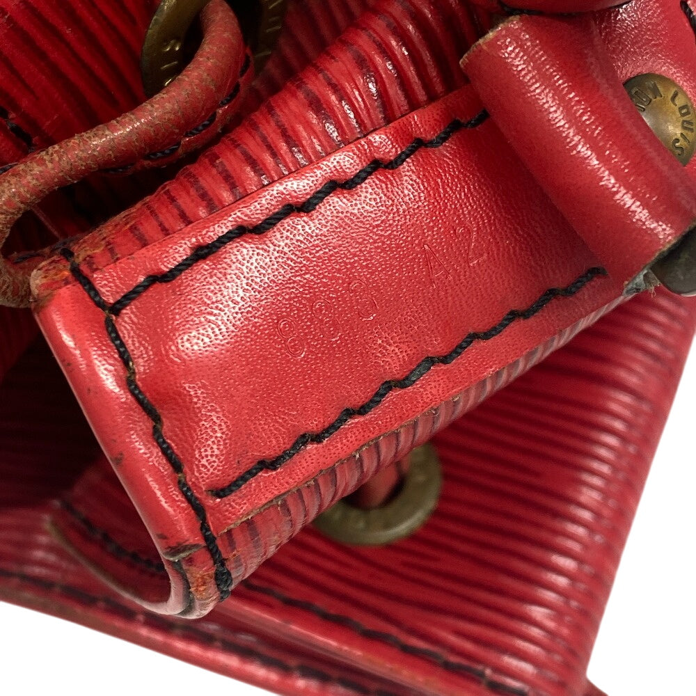 LOUIS VUITTON Shoulder Bag M44107 Epi Leather Red Epi Petit Noe Women Used Authentic