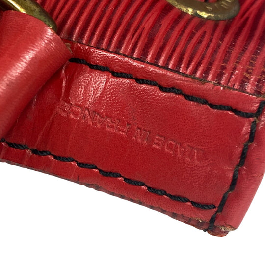 LOUIS VUITTON Shoulder Bag M44107 Epi Leather Red Epi Petit Noe Women Used Authentic