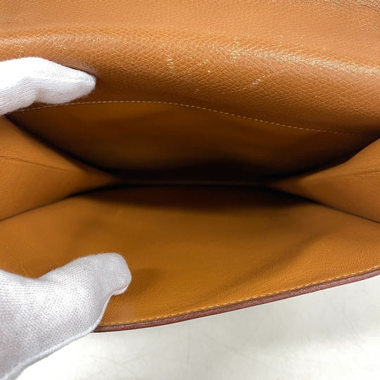 HERMES Shoulder Bag leather beige Sac Adepesh DPLG mens Used Authentic